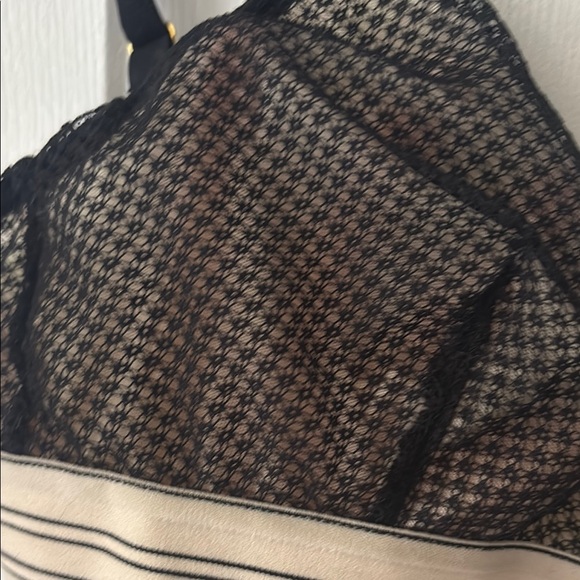 Lively Black and Beige Mesh Bralette L - Picture 3 of 4